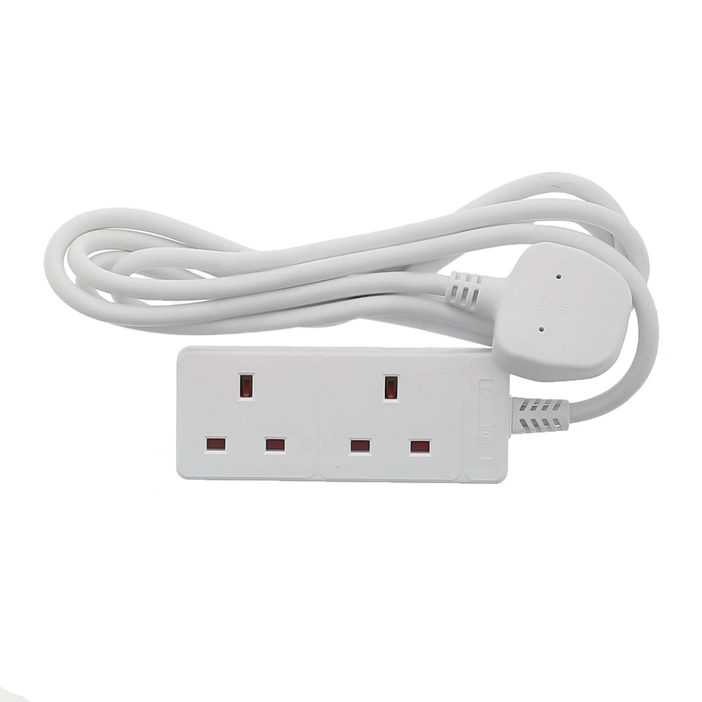 2 Gang 2 Metre Extension Lead - 13 Amp - 1mm Flex