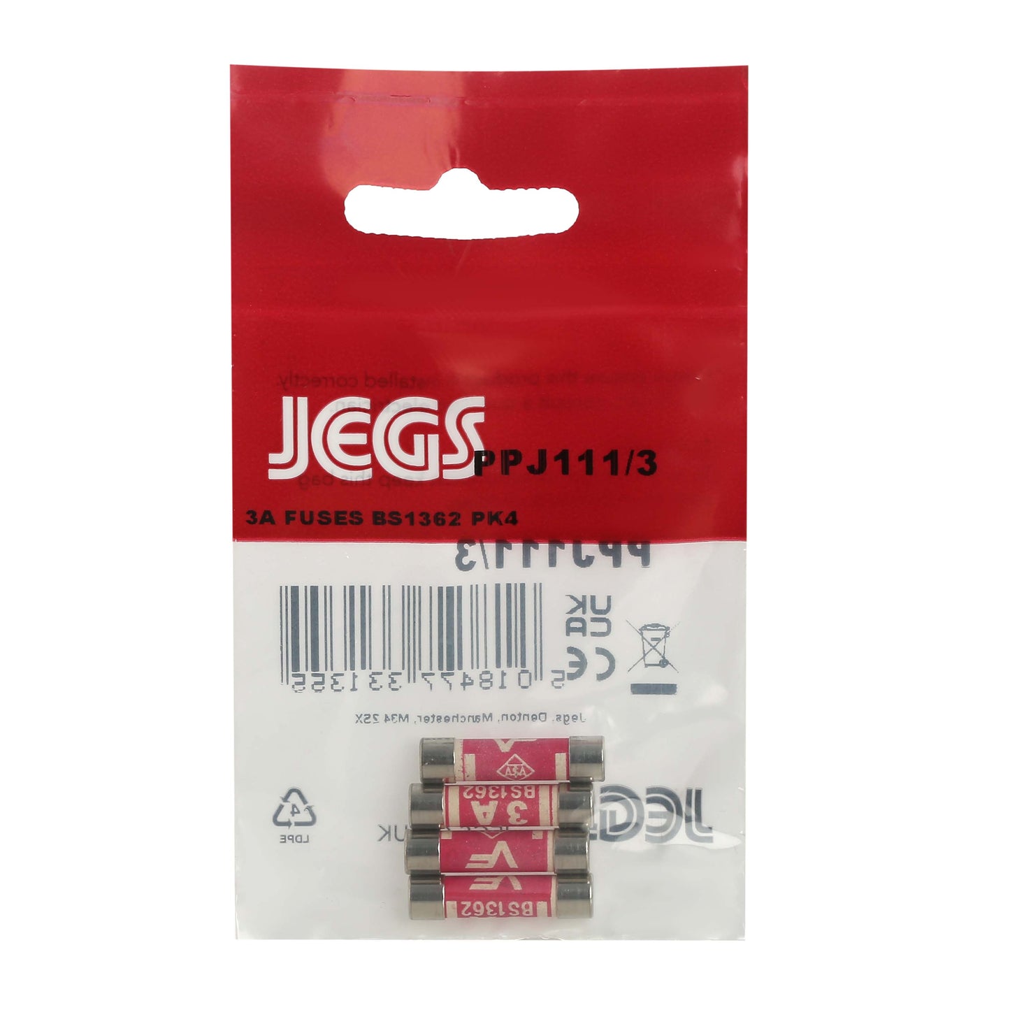 4 Pack 2 amp fuses